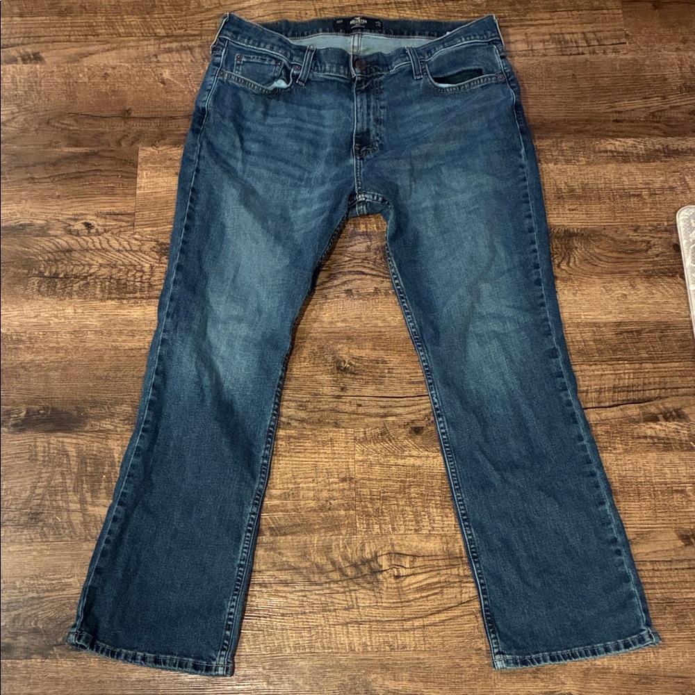 Hollister Men's Dark Blue Jeans
